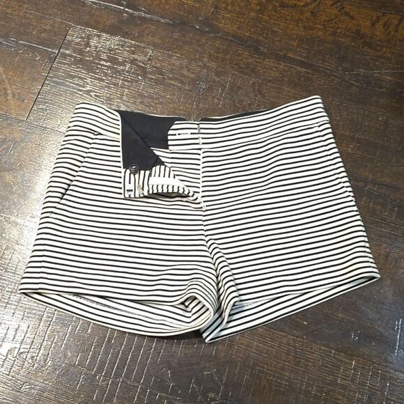 BCBG Max Azria Black White Striped Shorts - Picture 6 of 15